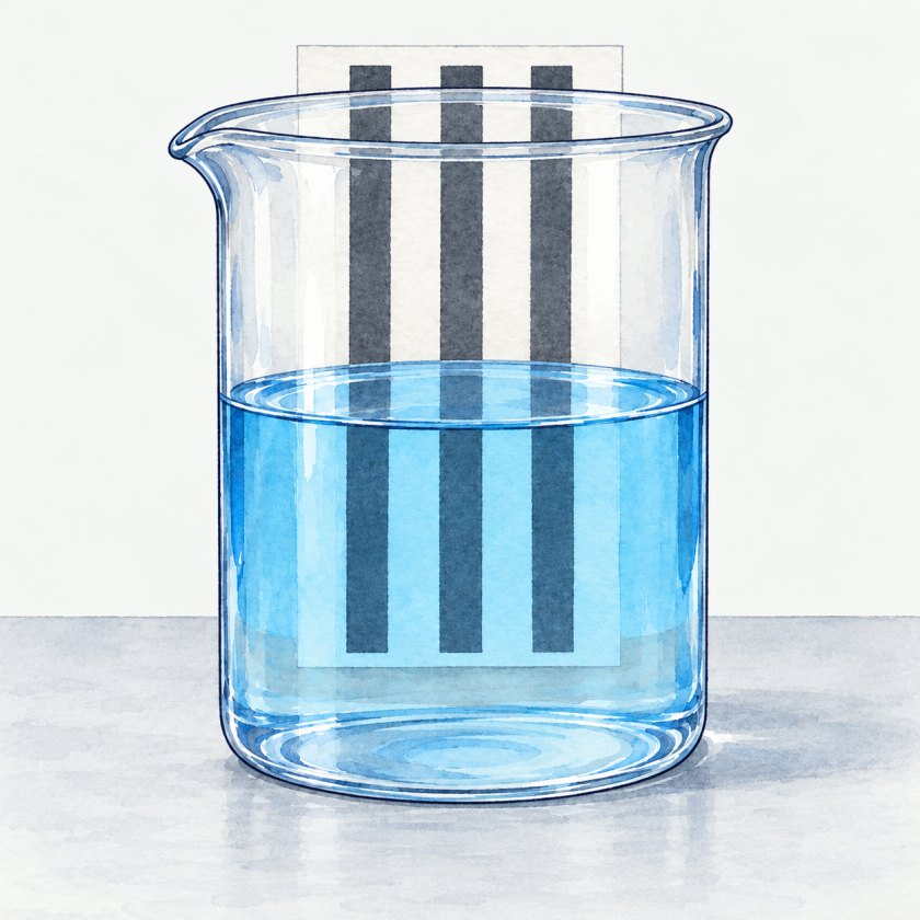 Copper(II) sulfate solution: water and dissolved copper(II) sulfate. A mixture; clear and blue.